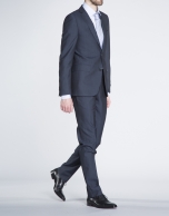 Plain navy blue suit