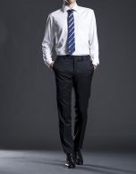 Slim fit,  black twill suit