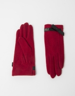 Guantes de lana rojo