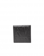 Black leather small change purse