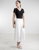 Off-white culottes