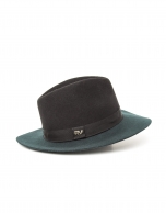 Green and black hat