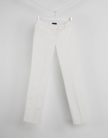 Pantalón recto blanco crudo