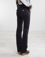 Navy blue straight pants