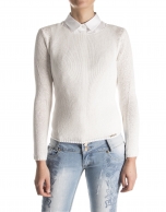 Off white plain sweater 