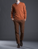 Basic orange knit sweater