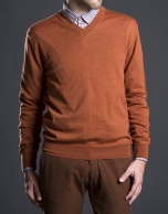 Basic orange knit sweater