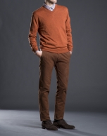 Basic orange knit sweater