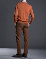 Basic orange knit sweater