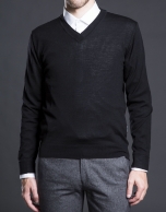 Basic black knit sweater