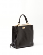 Tan leather Baver tote bag