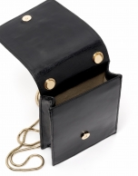 Black leather mini Eme shoulder bag