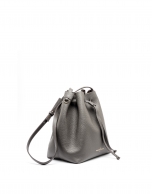 Bolso bouquet piel gris Uve