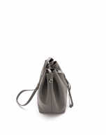 Bolso bouquet piel gris Uve