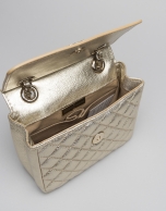 Gold leather Ghauri mini shoulder bag