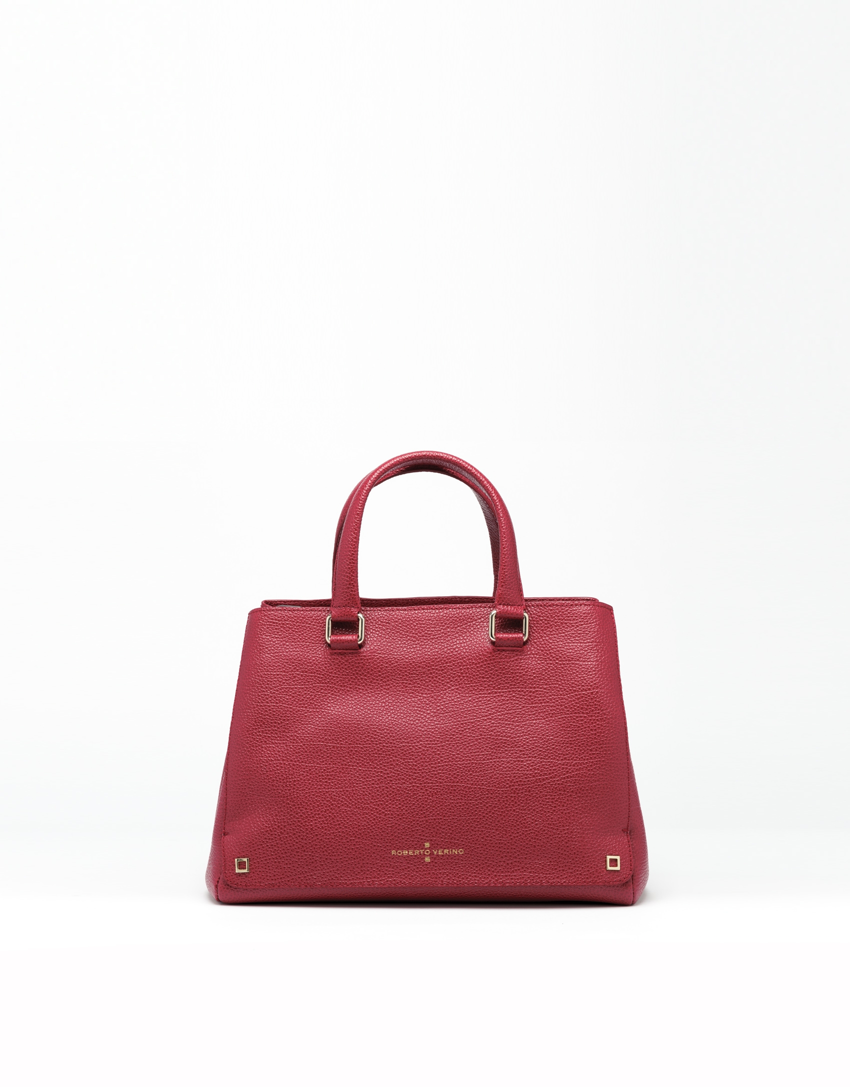 Bolso mini tote piel rojo oscuro Versalles