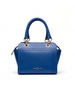 Bolso satchel piel saffiano azul klein Romeo mili