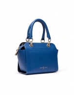 Bolso satchel piel saffiano azul klein Romeo mili