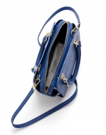 Blue Klein Saffiano leather Romeo mili satchel 