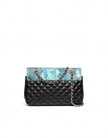 Embossed snakeskin Ghauri shoulder bag