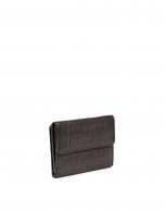 Small brown tattoo leather billfold