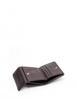 Small brown tattoo leather billfold