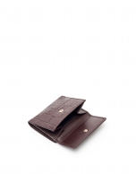 Small burgundy leather tattoo billfold