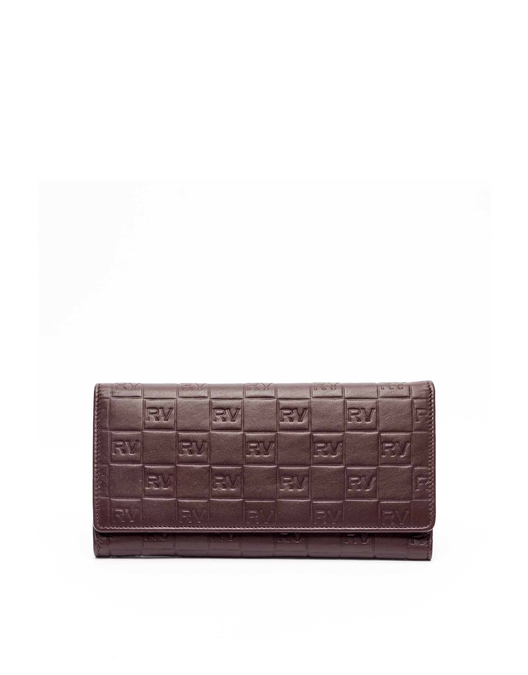 Burgundy mega leather tattoo billfold