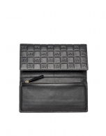 Black leather tattoo mega billfold