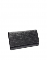 Black leather tattoo mega billfold