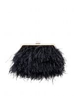 Bolso clutch plumas azul noche Royal