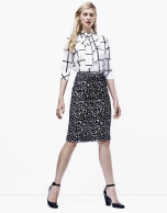 Print pencil skirt