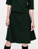 Green midi skirt