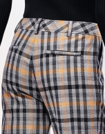 Brown checked pants