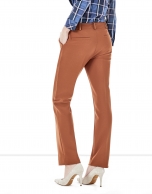 Brick red crepe pants