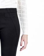 Black pants with zippers