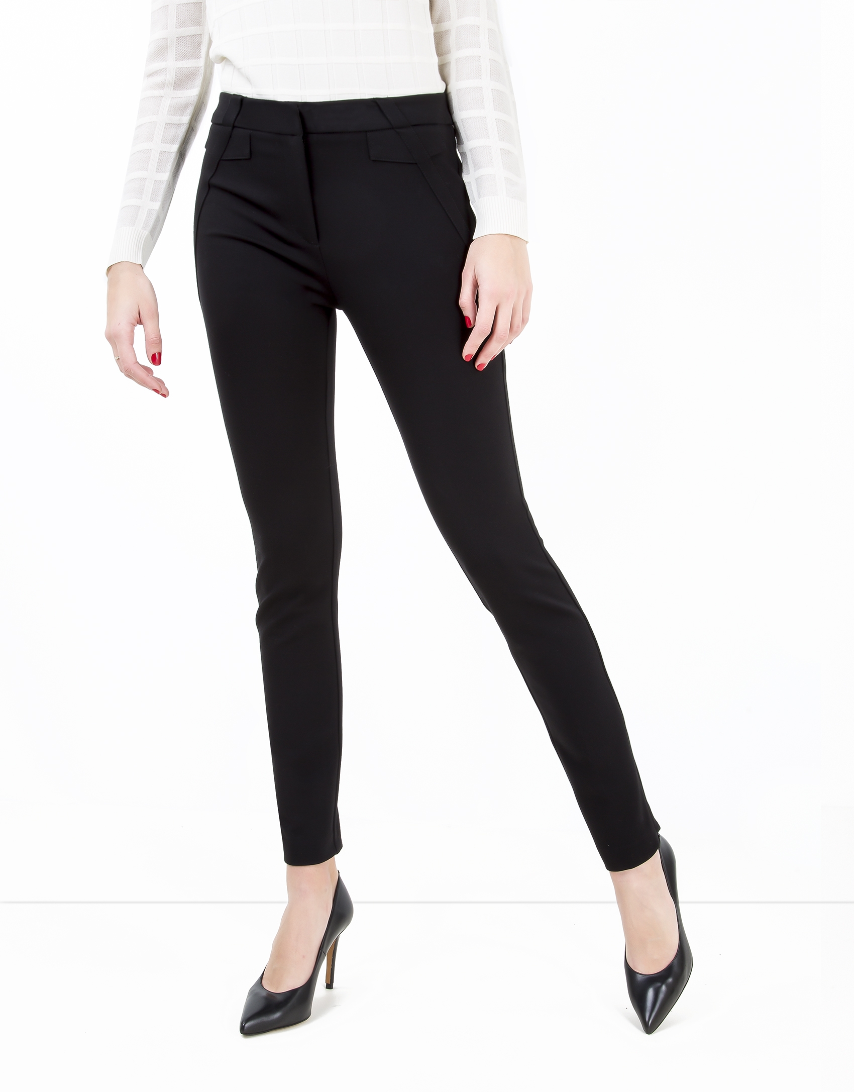 Black pants with zippers