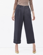 Blue culottes