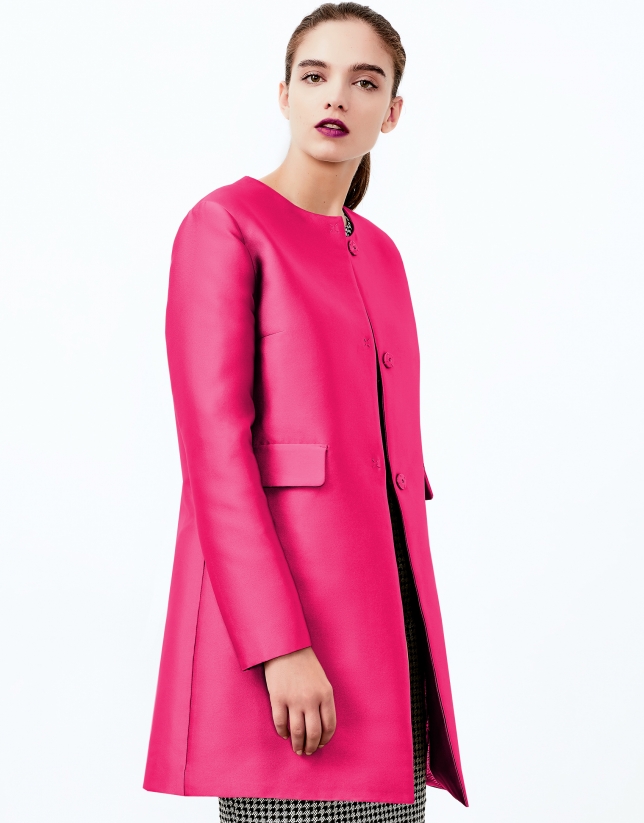 Abrigo corto rosa - Abrigos y Chaquetas - Mujer | Roberto