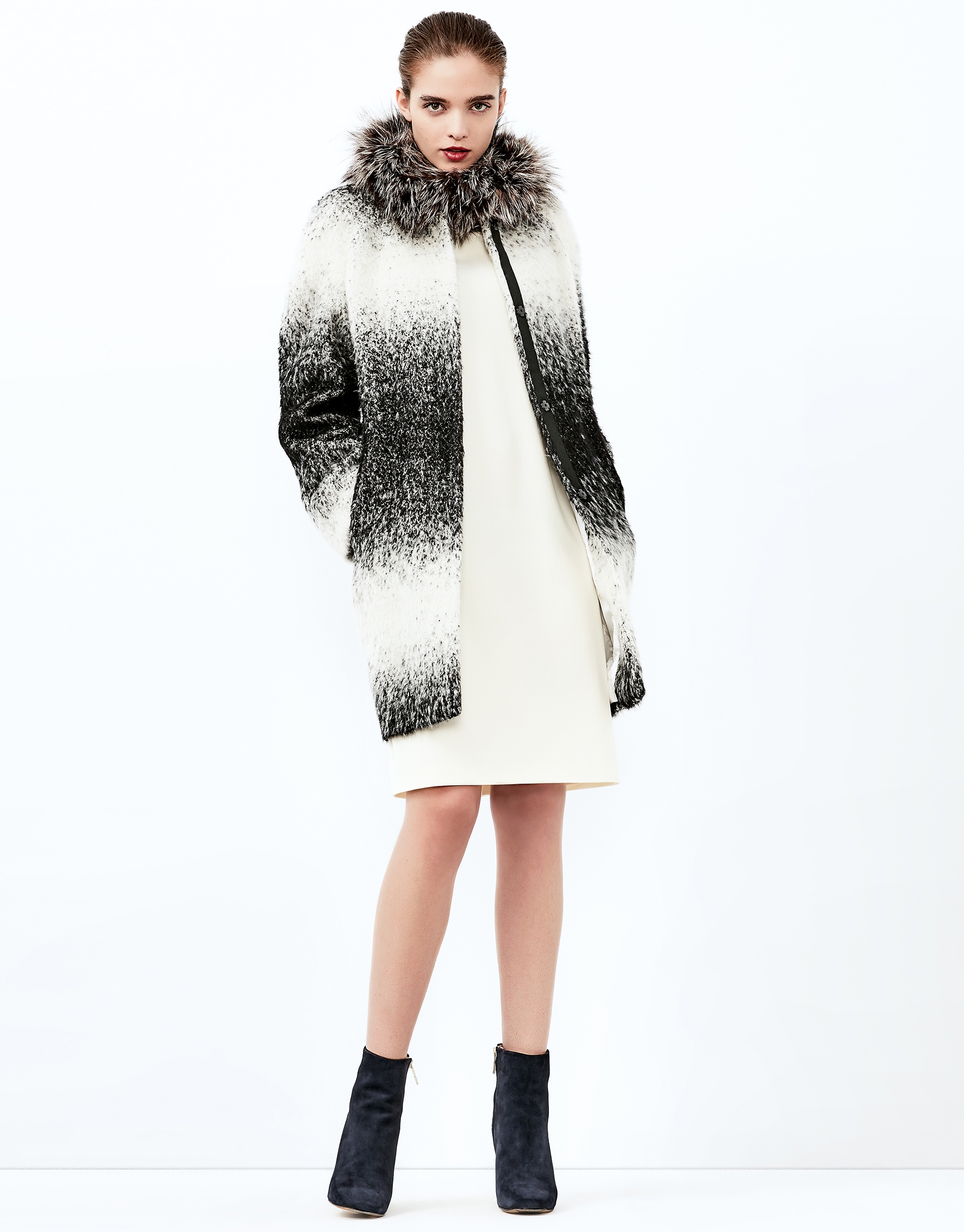 Black/Grey degradé coat