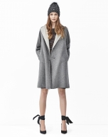 Grey double face coat