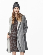 Grey double face coat