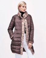 Ivory fur reversible coat