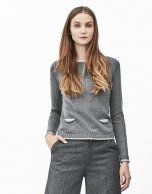 Grey sweater with pockets