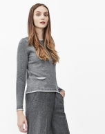 Grey sweater with pockets