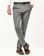 Gray knit pants