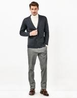 Gray knit pants