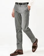 Gray knit pants