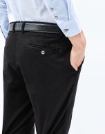 Black chinos