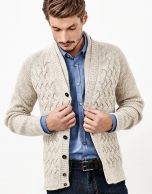 Chaqueta alpaca beige